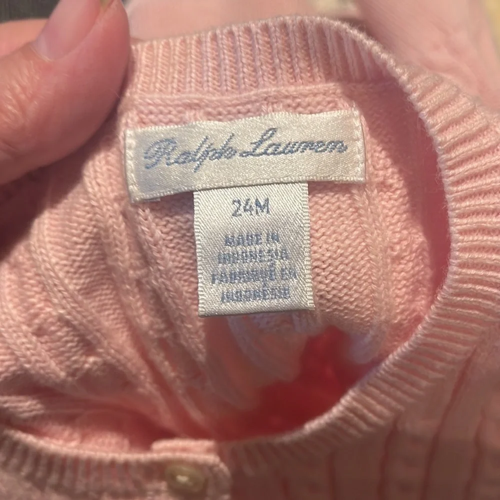 Ralph Lauren Girls’ Cable Knit Cardigan